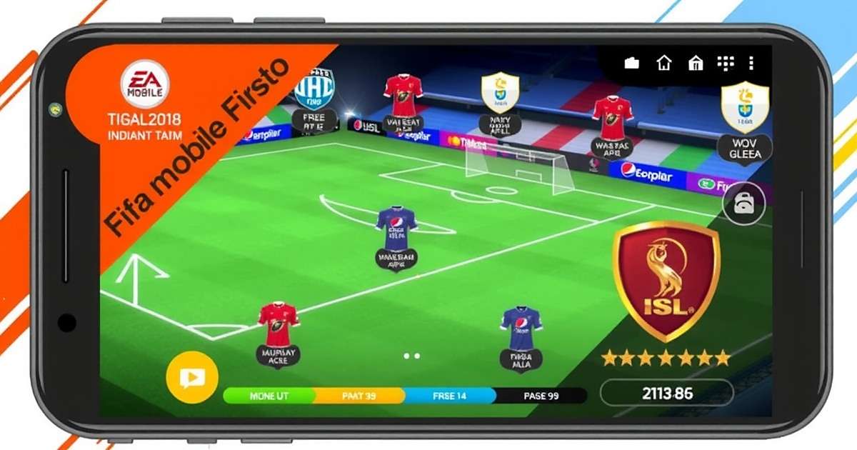 FIFA Mobile Indian Version Features showing ISL teams and players