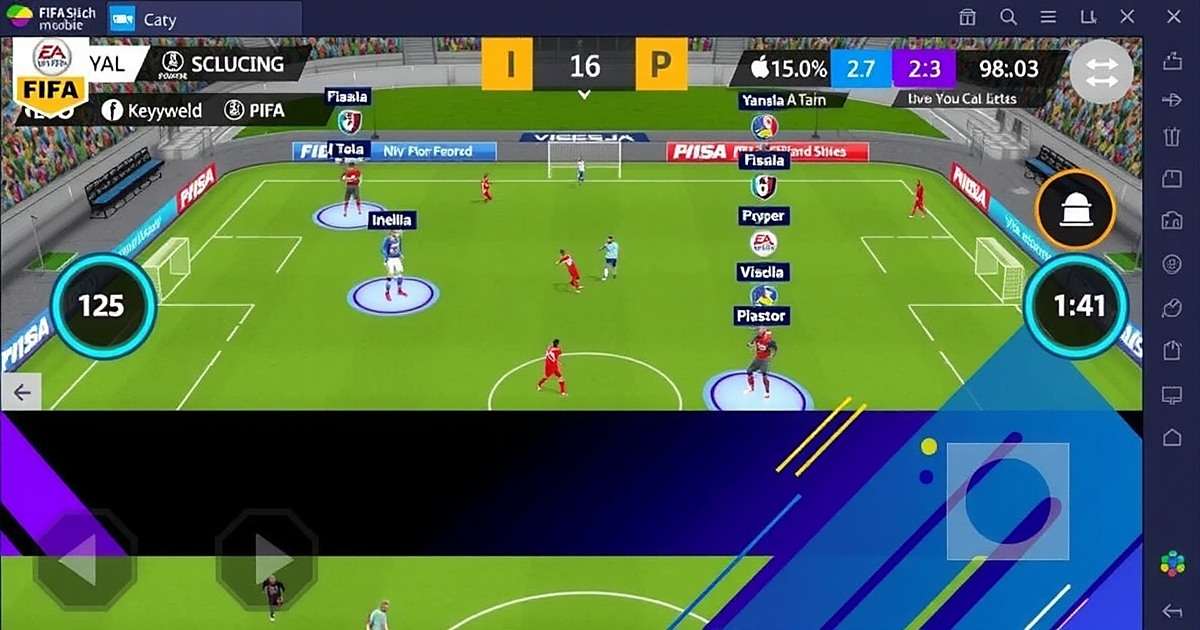 FIFA Mobile Gameplay showing Indian players in action